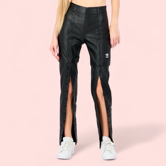 ADIDAS Always Original Slim Snap Button Pants - Picture 1 of 6